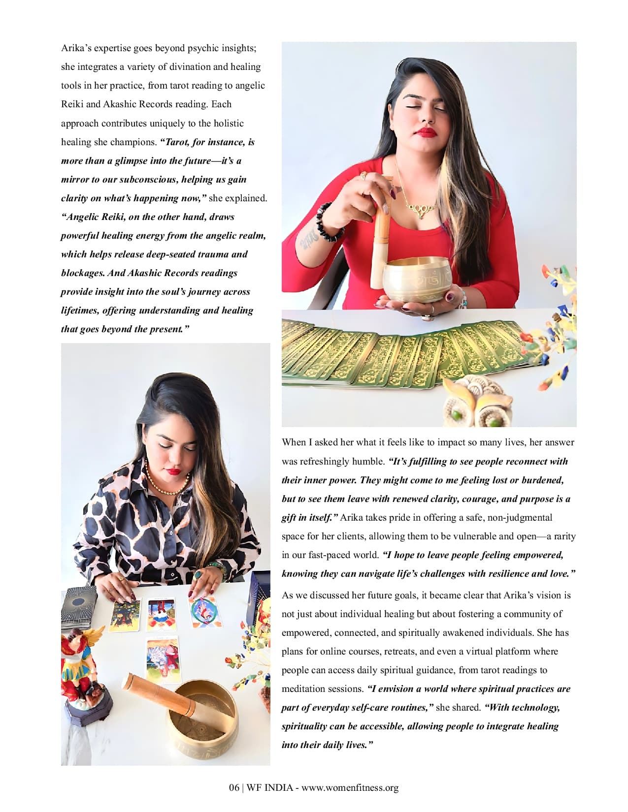 Women Fitness India Magazine - January 2025 - Arika Singh