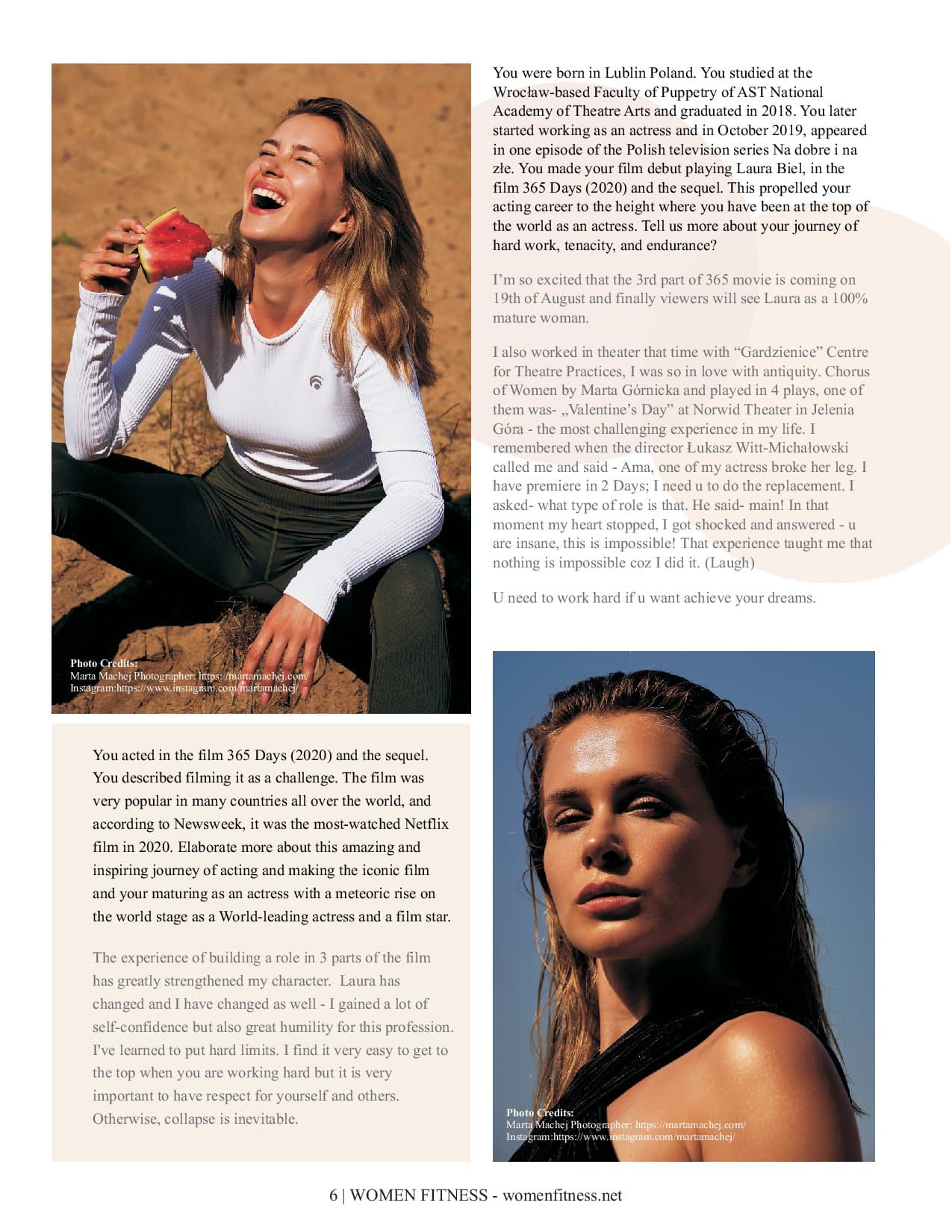Women Fitness International Magazine - 26th Anniversary Special 2022 - Anna-Maria Sieklucka
