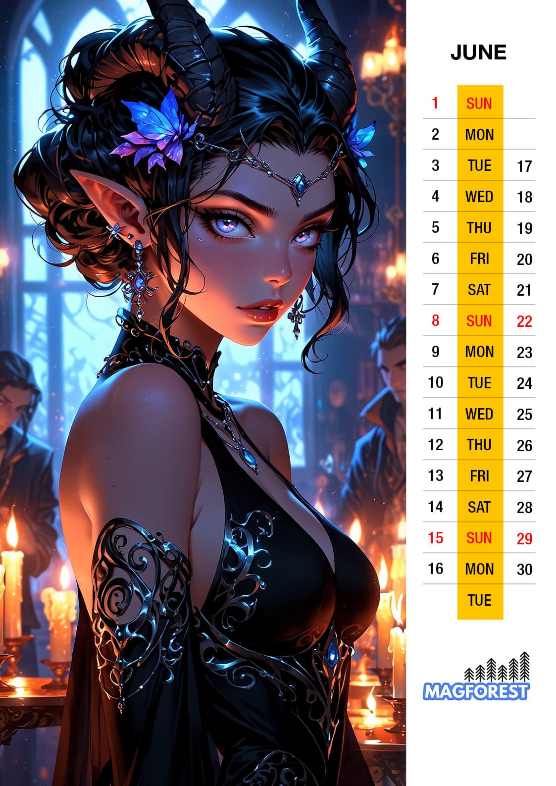 Anime Fantasy - 2025 Calendar