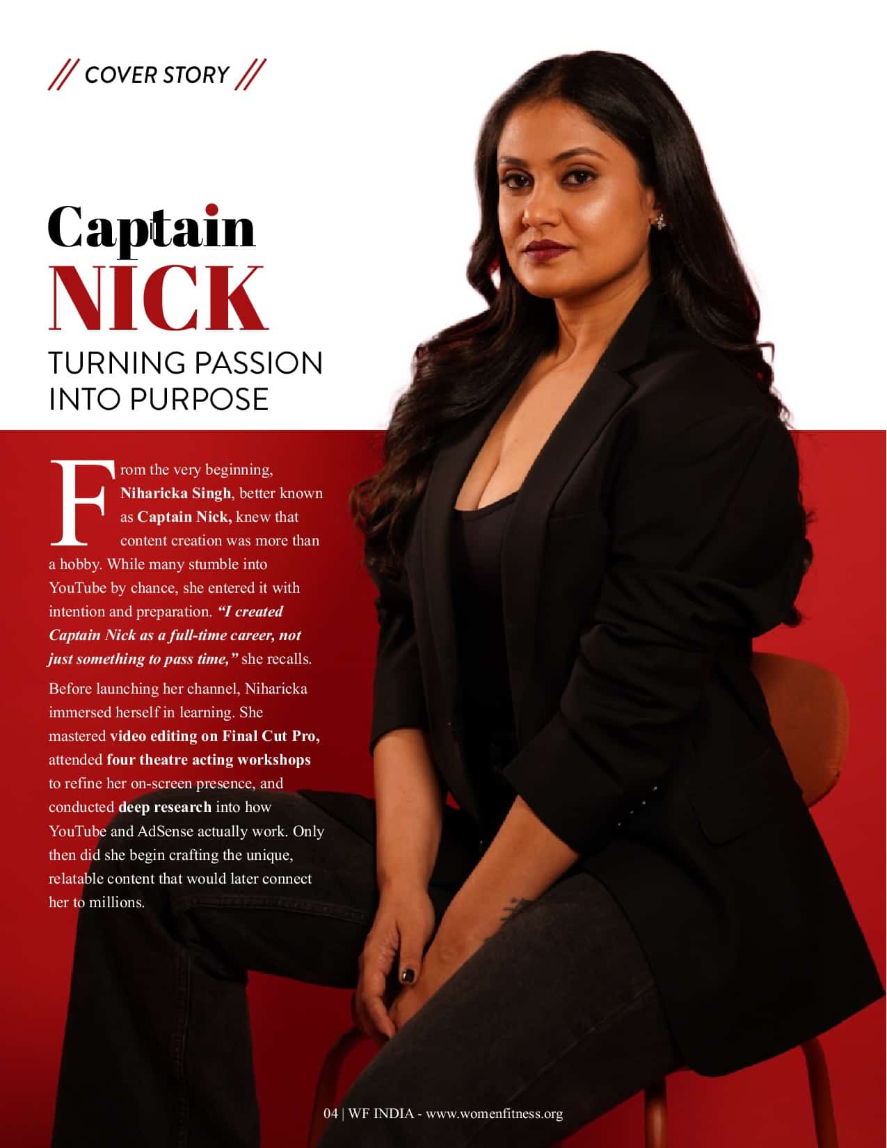 Women Fitness India Magazine - December 2025 - Captain Nick