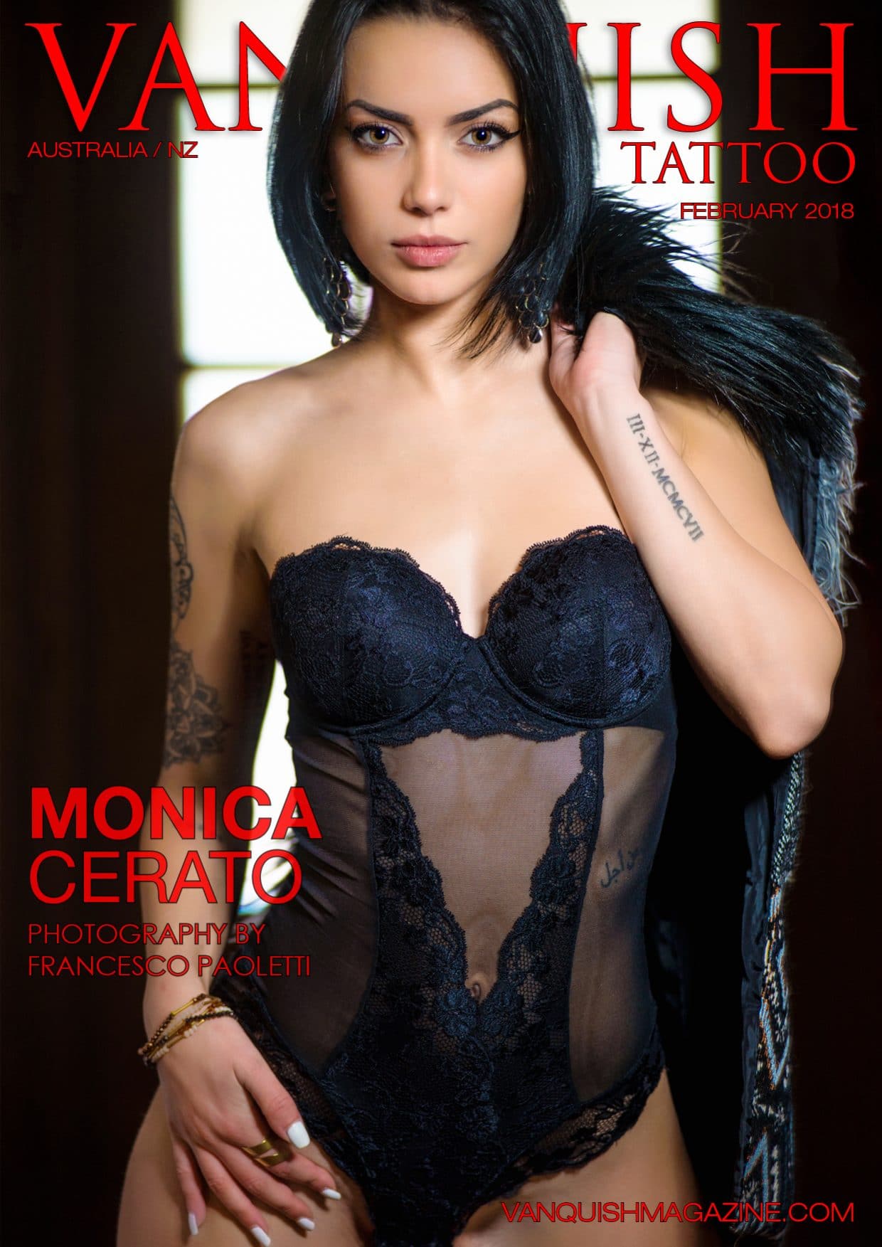 Vanquish Tattoo Magazine - February 2018 - Monica Cerato Vanquish Tattoo Magazine – February 2018 – Monica Cerato