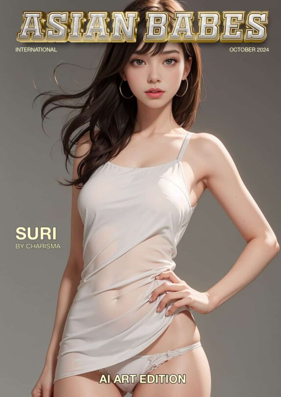 Asian Babes Magazine – October 2024 – AI Art Edition – Suri magazine cover
