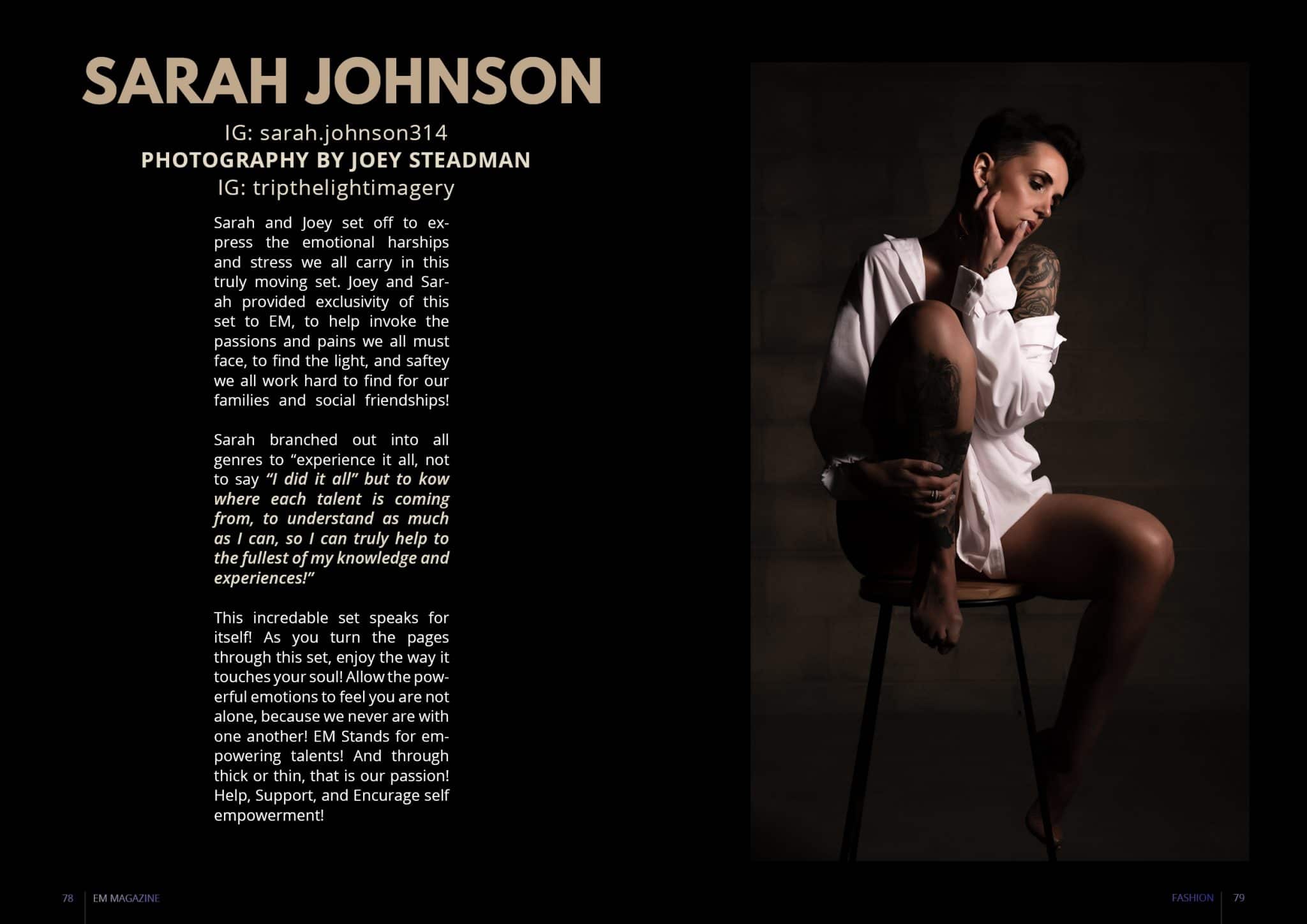EM Magazine - Model of the Year 2022 - Sarah Johnson