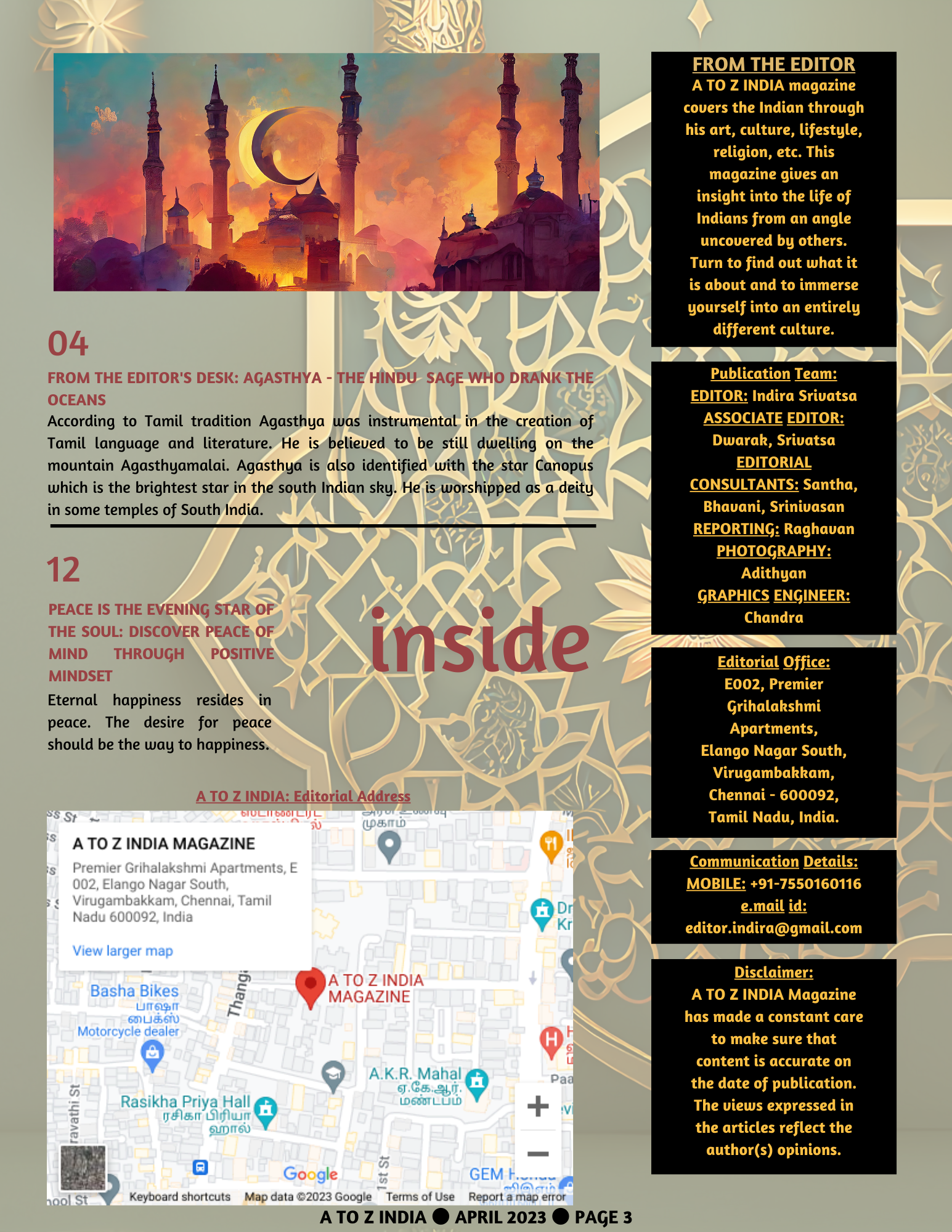 A to Z India Magazine - April 2023