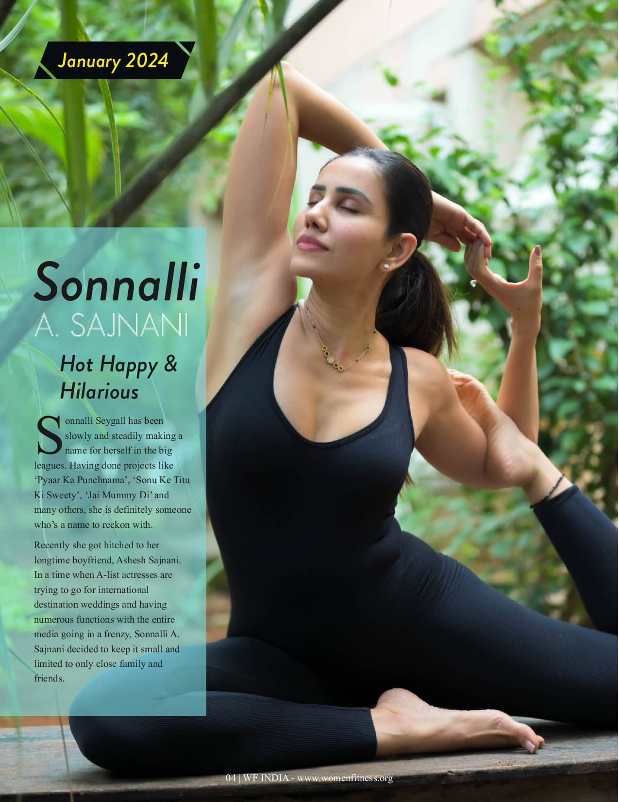 Women Fitness India Magazine - January 2024 - Sonnalli A. Sajnani