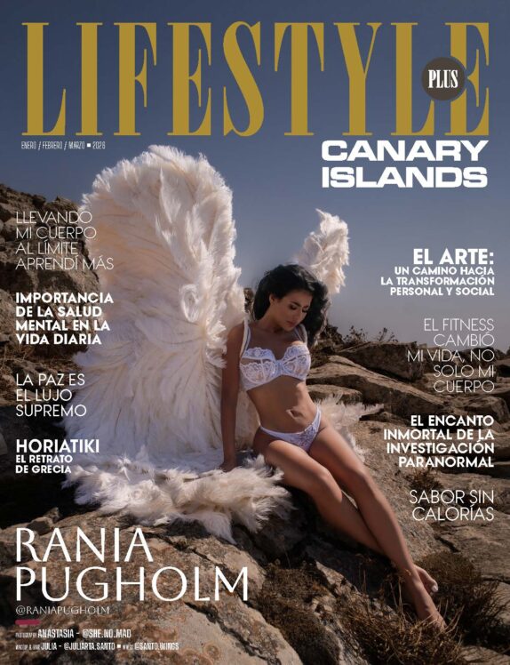 Lifestyle Plus Magazine - Canary Islands - March 2026 - Rania Pugholm magazine cover