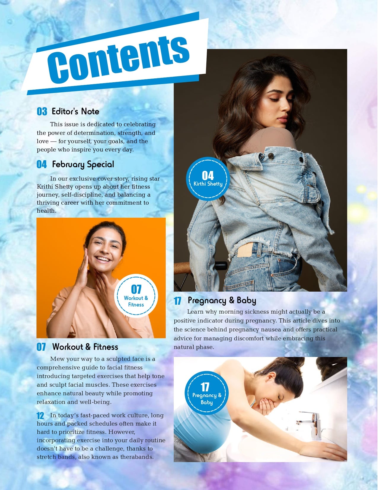 Women Fitness India Magazine - February 2025 - Krithi Shetty