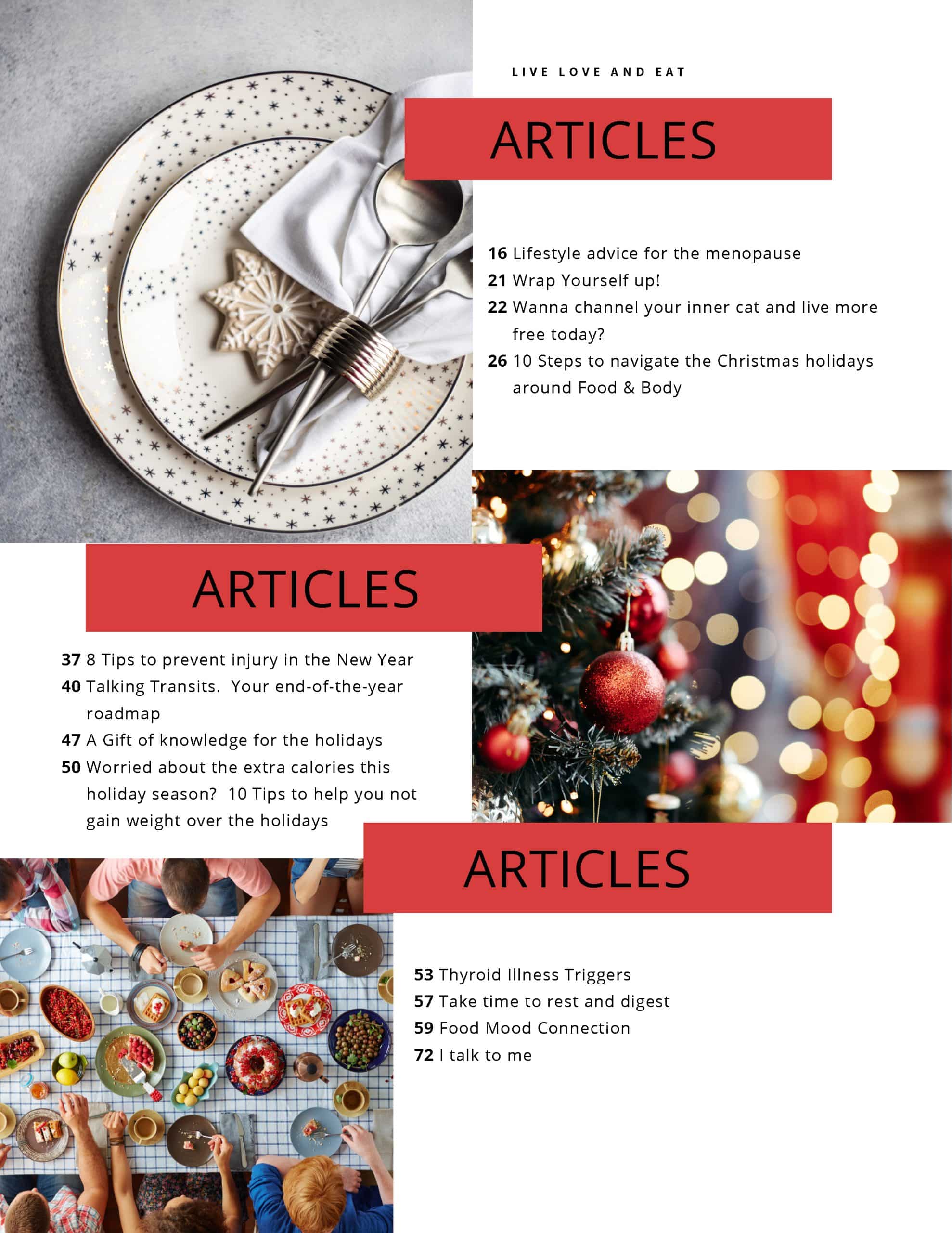 Live Love and Eat Magazine - December 2022