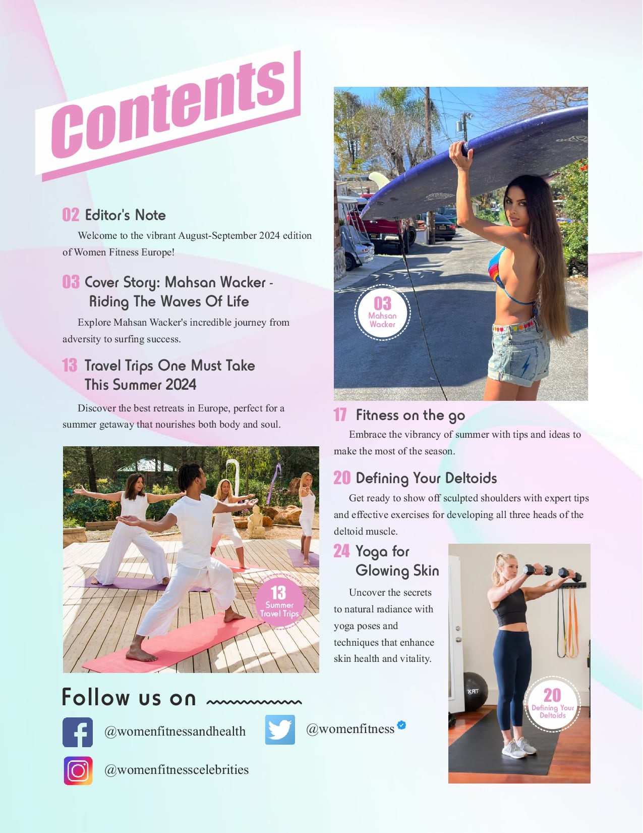 Women Fitness Europe Magazine - August 2024 - Mahsan Wacker