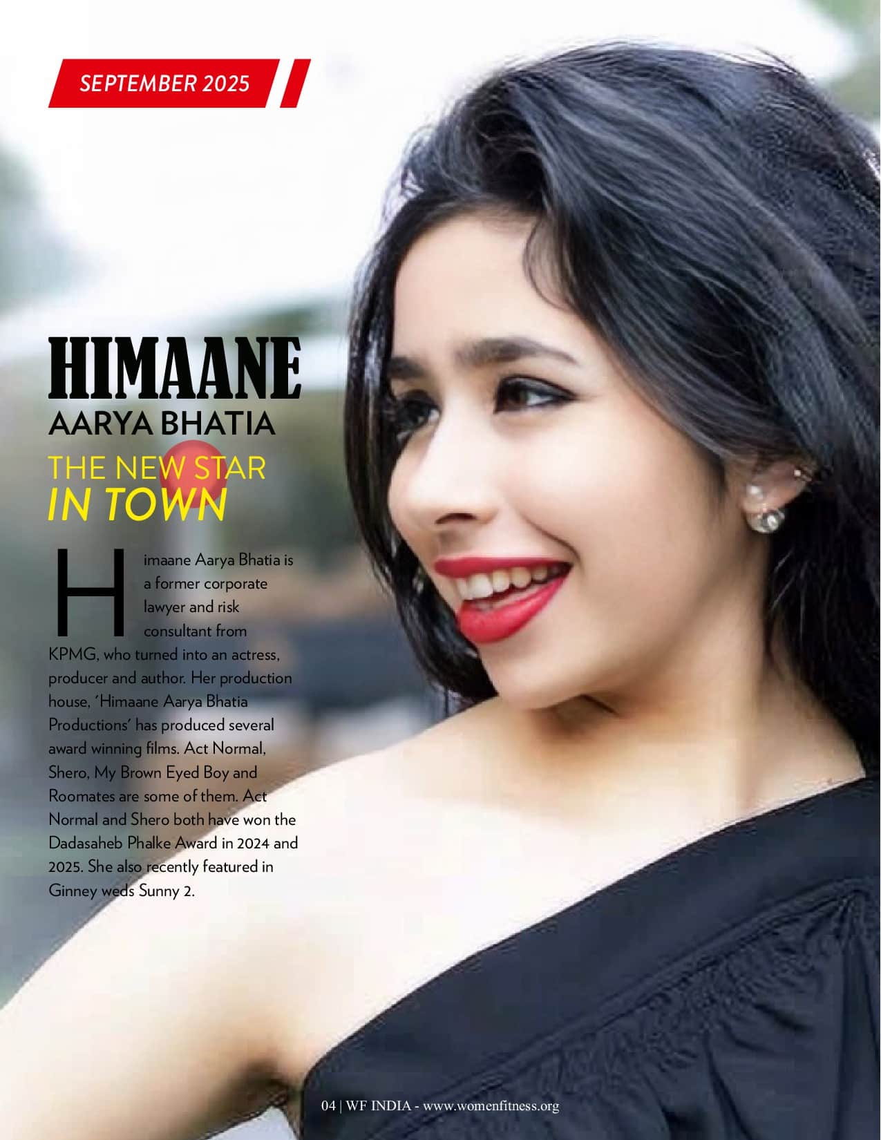 Women Fitness India Magazine - September 2025 - Himaane Aarya Bhatia