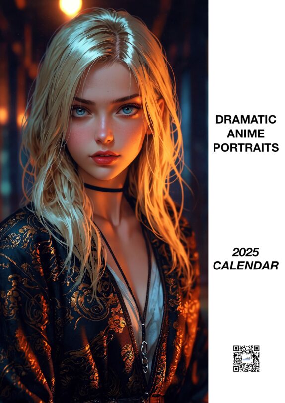 Dramatic Anime Portraits - 2025 Calendar Dramatic Anime Portraits – 2025 Calendar