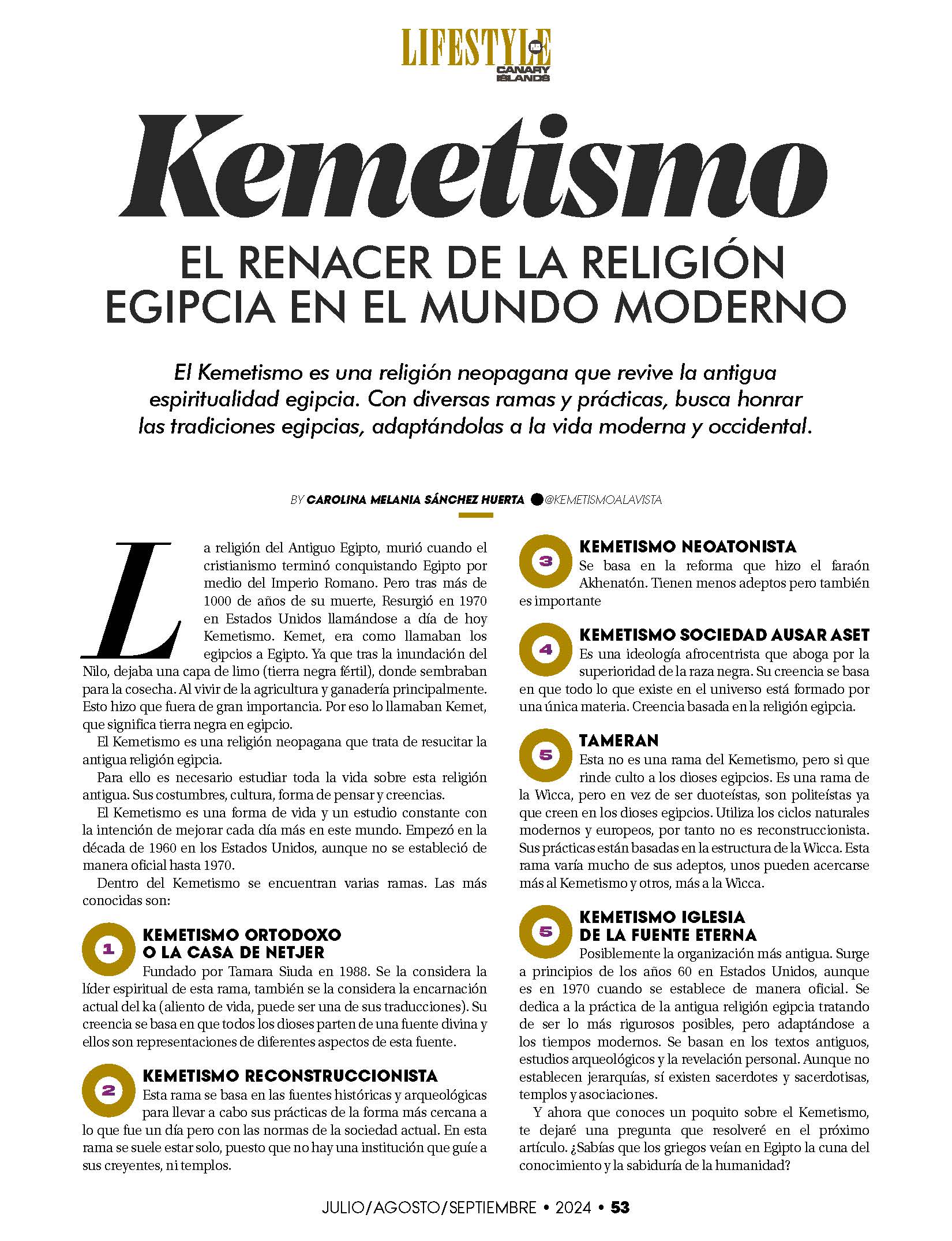 Lifestyle Plus Magazine - Canary Islands - September 2024 - Vilma Billene Coleman