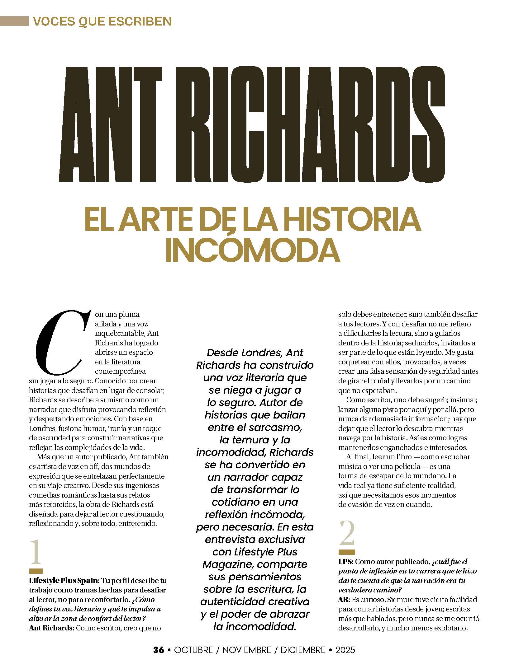 Lifestyle Plus Magazine - Spain - December 2025 - Rania Pugholm