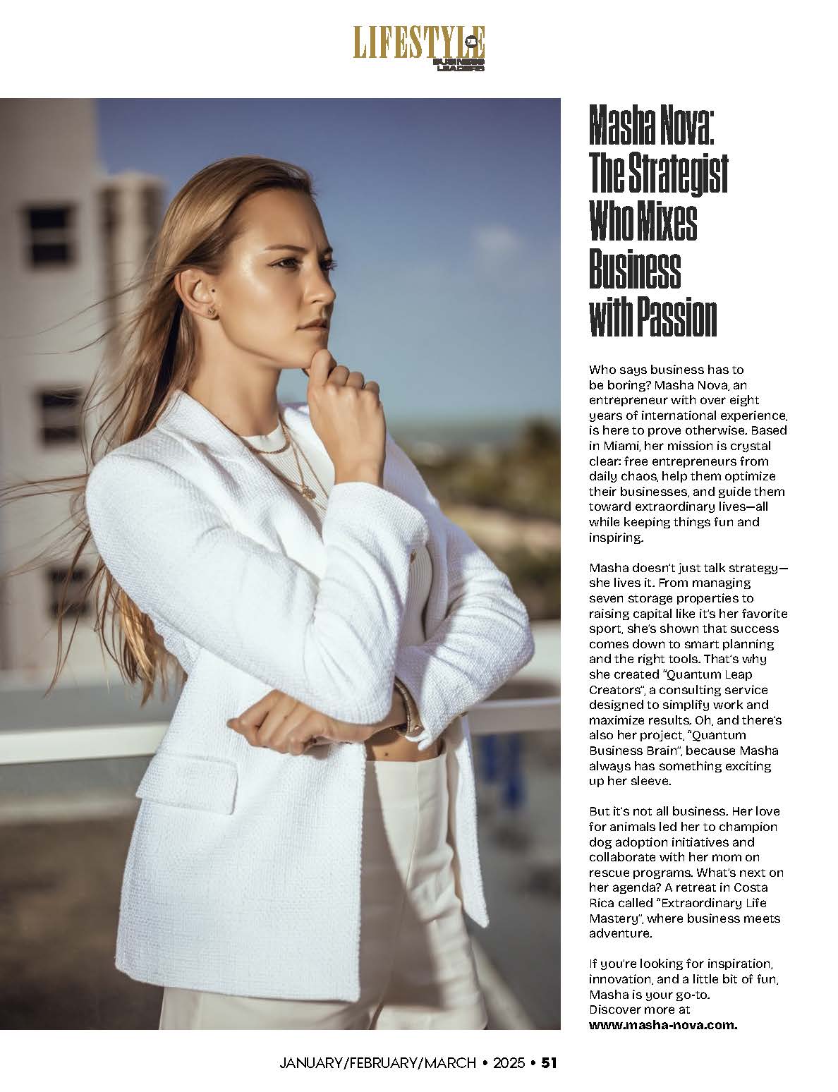 Lifestyle Plus Magazine - March 2025 - Business Leaders Edition - Anna Kaufman