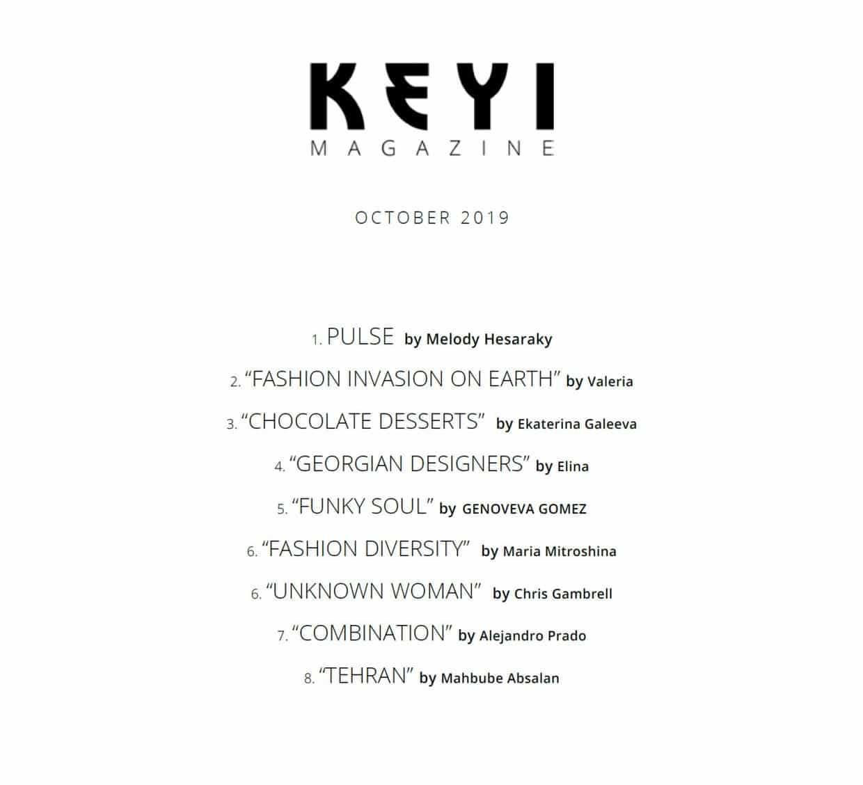 Keyi Magazine - October 2019 - Illustrations