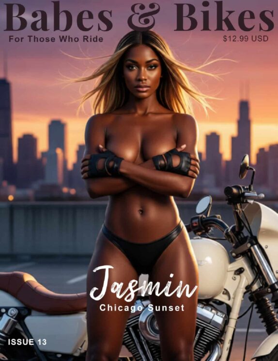 Babes & Bikes Magazine - Issue 13 - Jasmin magazine cover