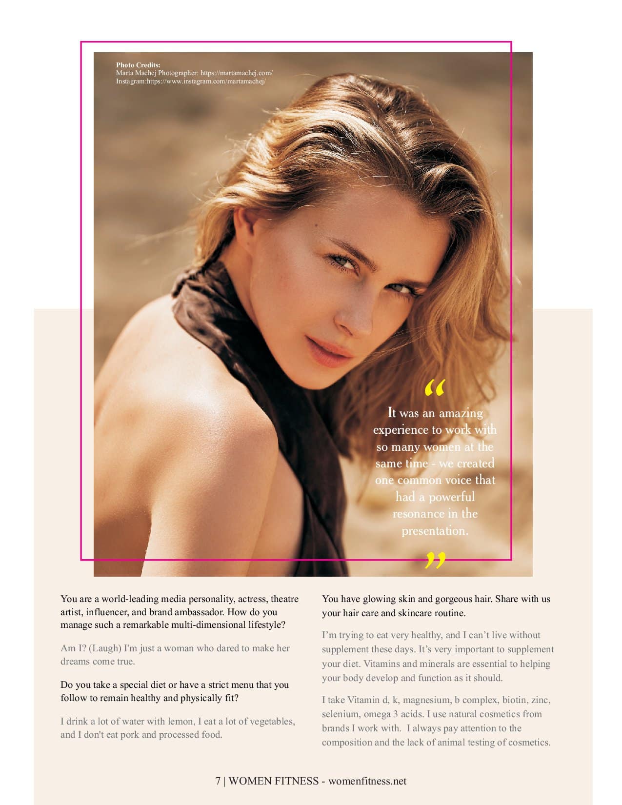 Women Fitness International Magazine - 26th Anniversary Special 2022 - Anna-Maria Sieklucka