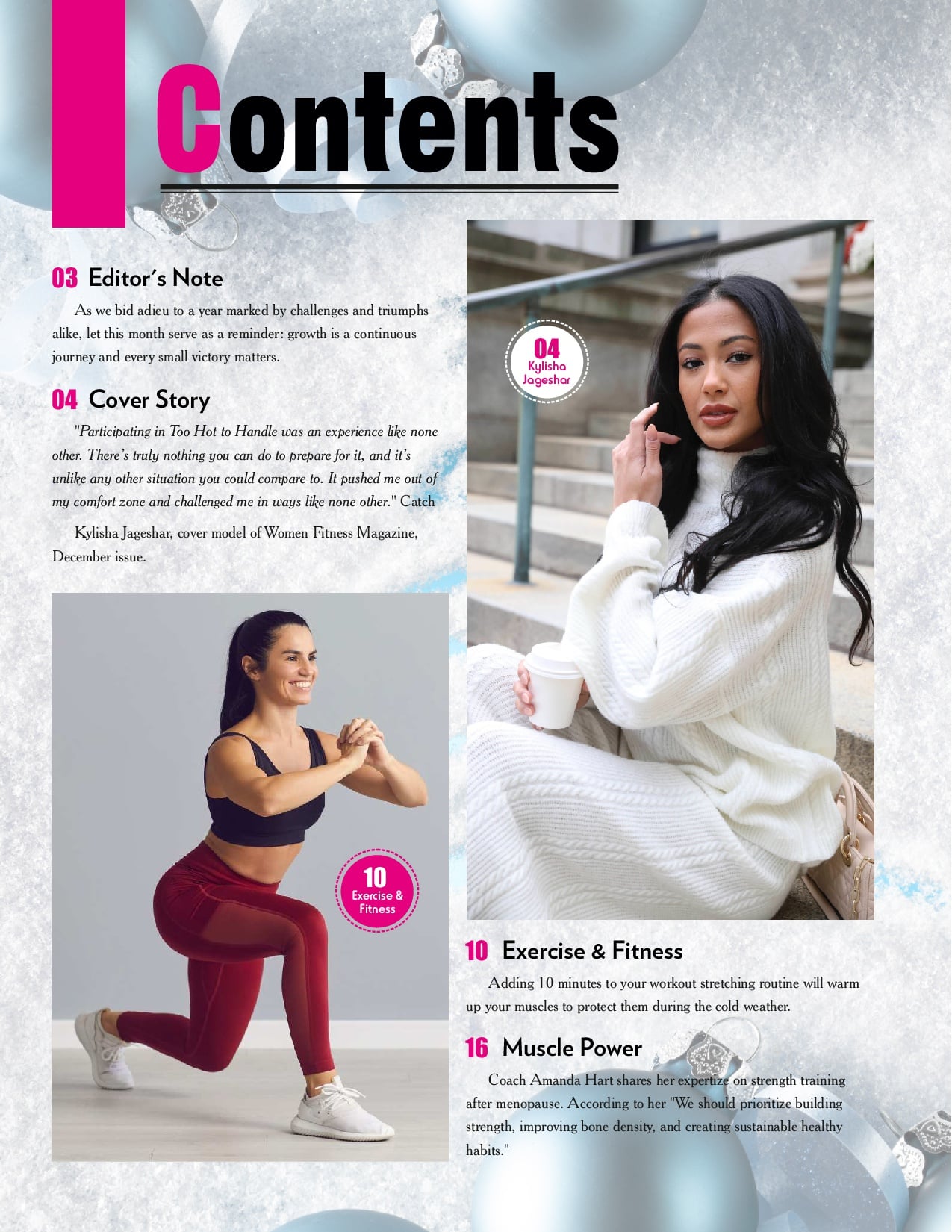 Women Fitness International Magazine - December 2024- Kylisha Jageshar
