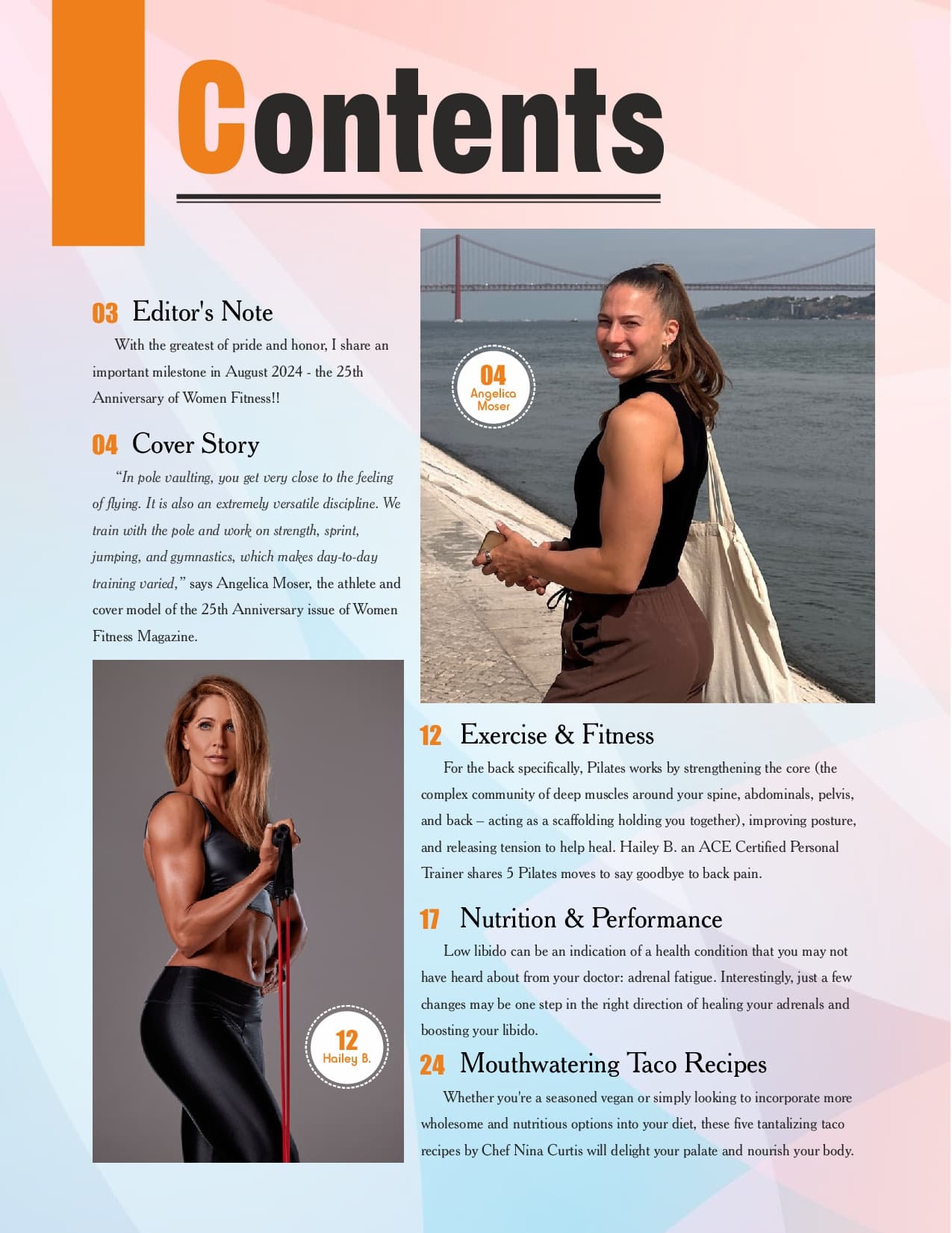 Women Fitness International Magazine - August 2024 - Angelica Moser